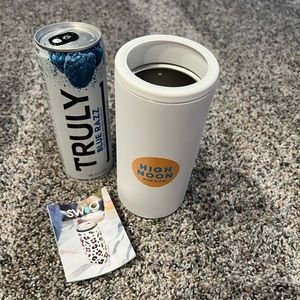 SWIG SKINNY CAN COOLER HIGH NOON LOGO